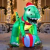 Joiedomi 5ft LED Giant Christmas Inflatable Dinosaur 2 Joiedomi 5ft LED Giant Christmas Inflatable Dinosaur -Christmas Ornaments Sales Store 5ft LED Giant Christmas Inflatable Dinosaur 2 600x600 1