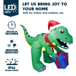Joiedomi 5ft LED Giant Christmas Inflatable Dinosaur 10 Joiedomi 5ft LED Giant Christmas Inflatable Dinosaur -Christmas Ornaments Sales Store 5ft LED Giant Christmas Inflatable Dinosaur 8 600x600 1
