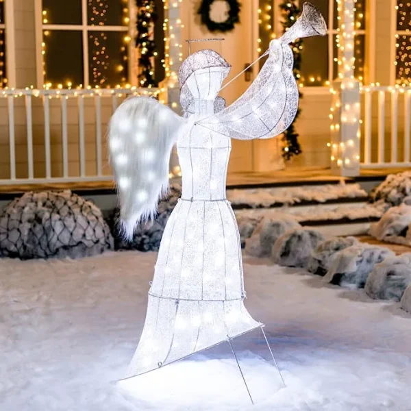 Joiedomi Christmas Cotton Angel LED Hard Light 5ft 5 Joiedomi Christmas Cotton Angel LED Hard Light 5ft - Image 3