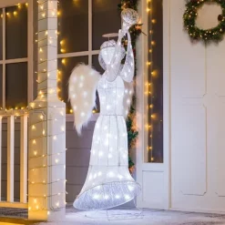 Joiedomi Christmas Cotton Angel LED Hard Light 5ft 11 Joiedomi Christmas Cotton Angel LED Hard Light 5ft -Christmas Ornaments Sales Store 5ft LED Yard Light Cotton Angel Horn 3 600x600 1
