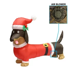 Joiedomi 5ft Long Dachshund Blow Up Christmas Decoration -Christmas Ornaments Sales Store 5ft Long Dachshund Blow Up Christmas Decoration 2 1 600x600 1