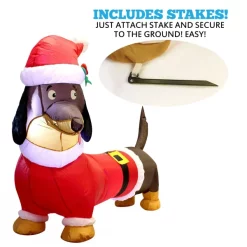 Joiedomi 5ft Long Dachshund Blow Up Christmas Decoration -Christmas Ornaments Sales Store 5ft Long Dachshund Blow Up Christmas Decoration 3 1 600x600 1