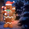 Joiedomi 5ft LED Yard Decoration Inflatable Gingerbread Man