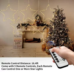 Joiedomi 5pcs LED Christmas Window Star Lights 12in -Christmas Ornaments Sales Store 5pcs LED Christmas Window Star Lights 12in 3 result 600x600 1