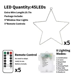Joiedomi 5pcs LED Christmas Window Star Lights 12in -Christmas Ornaments Sales Store 5pcs LED Christmas Window Star Lights 12in 4 result 600x600 1