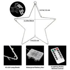 Joiedomi 5pcs LED Christmas Window Star Lights 12in -Christmas Ornaments Sales Store 5pcs LED Christmas Window Star Lights 12in 5 result 600x600 1