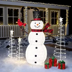 Joiedomi 6ft 240 LED Collapsible Snowman Yard Light 11 Joiedomi 6ft 240 LED Collapsible Snowman Yard Light -Christmas Ornaments Sales Store 6 FT Collapsible Snowman LED Yard Light 4 1 600x600 1