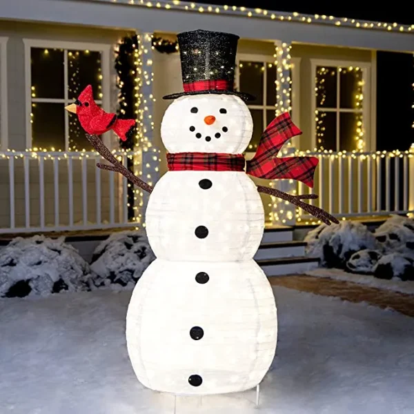 Joiedomi 6ft 240 LED Collapsible Snowman Yard Light 3 Joiedomi 6ft 240 LED Collapsible Snowman Yard Light