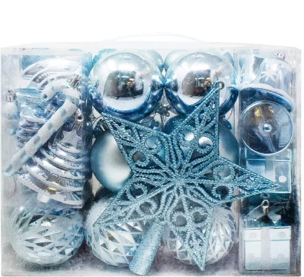 Joiedomi 60pcs Blue And White Christmas Ball Ornaments 3 Joiedomi 60pcs Blue And White Christmas Ball Ornaments