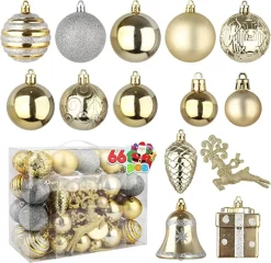 Joiedomi 66pcs Gold And Silver Christmas Ornaments -Christmas Ornaments Sales Store 66Pcs Christmas Assorted Ornaments Gold amp Silver 3 600x583 1
