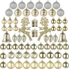 Joiedomi 66pcs Gold And Silver Christmas Ornaments