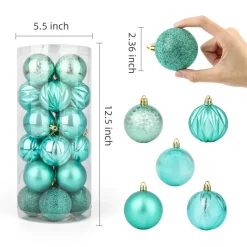 Joiedomi 24pcs Baby Blue Christmas Shatterproof Ornaments 2.36in -Christmas Ornaments Sales Store 66Pcs Christmas Assorted Ornaments with a Star Tree Topper 5 600x600 1