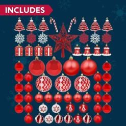 Joiedomi 66pcs Assorted Red And White Christmas Ornaments -Christmas Ornaments Sales Store 66Pcs Red and White Christmas Assorted Ornaments 5 1 600x600 1