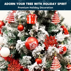 Joiedomi 66pcs Assorted Red And White Christmas Ornaments -Christmas Ornaments Sales Store 66Pcs Red and White Christmas Assorted Ornaments 7 600x600 1