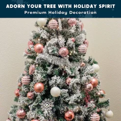 Joiedomi 66pcs Pink & White Assorted Christmas Ornaments -Christmas Ornaments Sales Store 66pcs Pink amp White Assorted Christmas Ornaments 6 600x600 1