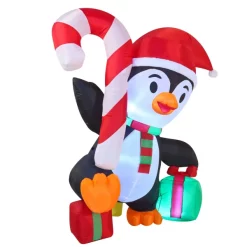 Joiedomi 6ft Tall LED Funny Inflatable Christmas Penguin -Christmas Ornaments Sales Store 6Ft Chubby Penguin 2 result scaled 600x600 1