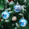 Joiedomi 6pcs Clear Christmas Ornament Balls