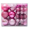Joiedomi 46Pcs Assorted Size Light Pink Christmas Ball Ornaments