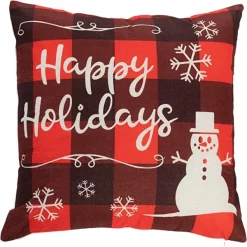 Joyin 6pcs Christmas Buffalo Plaid Pillow Covers -Christmas Ornaments Sales Store 6Pcs Christmas Buffalo Pillow Covers 2 600x601 1