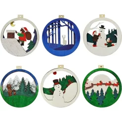 Joiedomi 6pcs DIY Wooden Christmas Ornaments -Christmas Ornaments Sales Store 6Pcs DIY Wooden Christmas Ornaments 1 结果 600x600 1