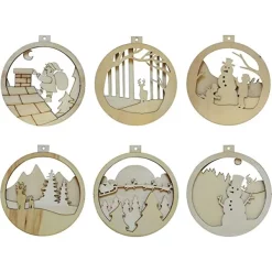 Joiedomi 6pcs DIY Wooden Christmas Ornaments -Christmas Ornaments Sales Store 6Pcs DIY Wooden Christmas Ornaments 4 结果 600x600 1