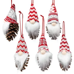 Christmas Ornaments Sales Store -Christmas Ornaments Sales Store 6Pcs Pine cone body Gnome Ornaments Set 1 result 600x600 1