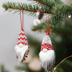 Joyin 6Pcs Pine-cone Body Gnome Ornaments Set