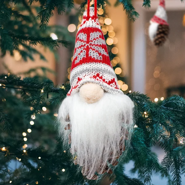 Joyin 6Pcs Pine-cone Body Gnome Ornaments Set 6 Joyin 6Pcs Pine-cone Body Gnome Ornaments Set - Image 5