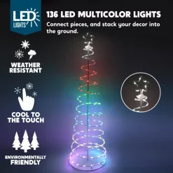 Joiedomi 6ft 135 LED Smart Animated Lightshow Spiral Christmas Tree -Christmas Ornaments Sales Store 6ft 135 LED Smart Animated Lightshow Spiral Christmas Tree 2 scaled 600x600 1