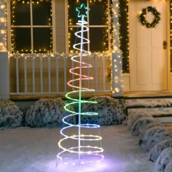 Joiedomi 6ft 135 LED Smart Animated Lightshow Spiral Christmas Tree -Christmas Ornaments Sales Store 6ft 135 LED Smart Animated Lightshow Spiral Christmas Tree 3 scaled 600x600 1