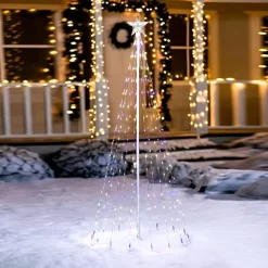 Joiedomi 6ft 275 LED Animated Lightshow Cone Christmas Tree -Christmas Ornaments Sales Store 6ft Animated Lightshow Cone Christmas Tree 1 600x600 1