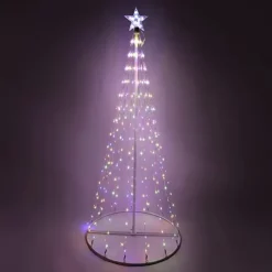 Joiedomi 6ft 275 LED Animated Lightshow Cone Christmas Tree