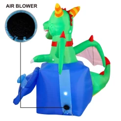 Joiedomi 6ft LED Christmas Dragon Inflatable In A Gift Box -Christmas Ornaments Sales Store 6ft Christmas Inflatable Dragon in A Gift Box 4 600x600 1