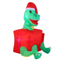 Joiedomi 6ft LED Inflatable Dinosaur In A Gift Box -Christmas Ornaments Sales Store 6ft Dinosaur in a Gift Box Christmas Inflatable 2 result 600x600 1