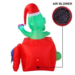 Joiedomi 6ft LED Inflatable Dinosaur In A Gift Box -Christmas Ornaments Sales Store 6ft Dinosaur in a Gift Box Christmas Inflatable 4 result 600x600 1