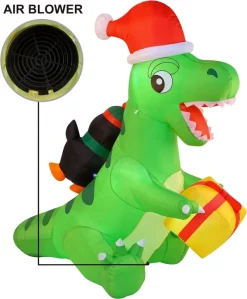 Joiedomi 6ft Inflatable Christmas Penguin Sledding On Dinosaur 10 Joiedomi 6ft Inflatable Christmas Penguin Sledding On Dinosaur -Christmas Ornaments Sales Store 6ft Inflatable Christmas Penguin Sledding on Dinosaur 4 result 600x726 1