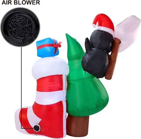 Joiedomi 5ft Inflatable LED I've Been Good Sign Penguin 6 Joiedomi 5ft Inflatable LED I've Been Good Sign Penguin - Image 4