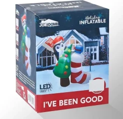 Joiedomi 5ft Inflatable LED I've Been Good Sign Penguin 12 Joiedomi 5ft Inflatable LED I've Been Good Sign Penguin -Christmas Ornaments Sales Store 6ft Inflatable LED Ive Been Good Sign Penguin 4 600x581 1