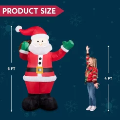 Joiedomi 6ft Inflatable LED Santa Carry Gift Bag 12 Joiedomi 6ft Inflatable LED Santa Carry Gift Bag -Christmas Ornaments Sales Store 6ft Inflatable LED Santa Carry Gift Bag 3 1 600x600 1