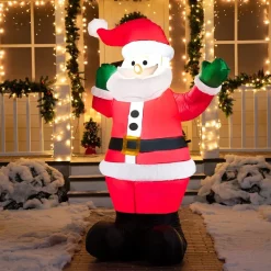 Joiedomi 6ft Inflatable LED Santa Carry Gift Bag 11 Joiedomi 6ft Inflatable LED Santa Carry Gift Bag -Christmas Ornaments Sales Store 6ft Inflatable LED Santa Carry Gift Bag 6 600x600 1