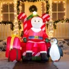 Joiedomi 6ft Inflatable LED Santa Claus Decoration