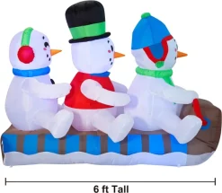 Joiedomi 6ft Inflatable LED Snowmen On A Sleigh Ride 10 Joiedomi 6ft Inflatable LED Snowmen On A Sleigh Ride -Christmas Ornaments Sales Store 6ft Inflatable LED Snowmen on a Sleigh Ride 3 result 600x523 1