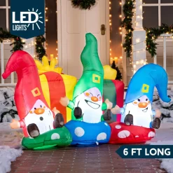 Joiedomi 6ft Inflatable LED Three Happy Christmas Gnome 8 Joiedomi 6ft Inflatable LED Three Happy Christmas Gnome -Christmas Ornaments Sales Store 6ft Inflatable LED Three Happy Christmas Gnome 2 600x600 1
