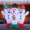 Joiedomi 6ft Inflatable LED Three Snowman Christmas Caroling 1 Joiedomi 6ft Inflatable LED Three Snowman Christmas Caroling -Christmas Ornaments Sales Store 6ft Inflatable LED Three Snowman Christmas Caroling 1 result 600x600 1