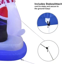 Joiedomi 6ft LED Inflatable Christmas Polar Bear With Penguin -Christmas Ornaments Sales Store 6ft LED Inflatable Christmas Polar Bear With Penguin 4 result 600x624 1