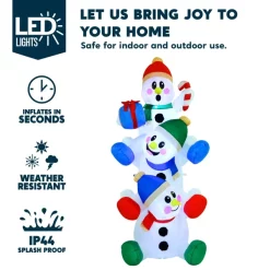 Joiedomi 6ft LED Inflatable Snowman Decoration 10 Joiedomi 6ft LED Inflatable Snowman Decoration -Christmas Ornaments Sales Store 6ft LED Inflatable Snowman Decoration 4 600x600 1
