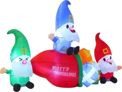 Joiedomi 6ft LED Long Christmas 3 Gnome Inflatable With Gift Bags -Christmas Ornaments Sales Store 6ft LED Long Christmas Gnome Inflatable 4 result 600x451 1
