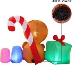 Joiedomi 6ft LED Sitting Gingerman Inflatable Christmas Decor -Christmas Ornaments Sales Store 6ft LED Sitting Gingerman Inflatable Christmas Decor 4 result 600x543 1