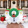 Joiedomi 6ft LED Snowman Christmas Inflatable -Christmas Ornaments Sales Store 6ft LED Snowman Christmas Inflatable 8 600x600 1