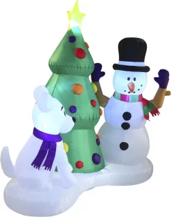 Joiedomi 6ft LED Tall Christmas Inflatable Snowman -Christmas Ornaments Sales Store 6ft LED Tall Christmas Inflatable Snowman 3 result 600x761 1